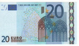 20 EURO  "M"   PORTUGAL   Firma Trichet   U 018 A1   /  FDS - UNC - 20 Euro