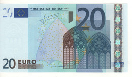 20 EURO  "L"   FINLAND    Firma Trichet    E 003 H2     /  FDS  -  UNC - 20 Euro