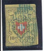 Suisse Poste Fédérale N° 15 Oblitéré - 1843-1852 Federal & Cantonal Stamps