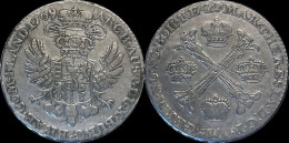 Austrian Netherlands Maria-Theresia 1/2 Kroon (couronne) 1769 - 1714-1794 Österreichische Niederlande