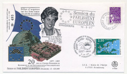 FRANCE - Env 2,50 Conseil Europe + 0,50 Marianne - OMEC Session Parlement Eur. Strasbourg 16/9/1997 - Cartas & Documentos