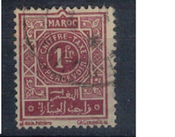 MAROC       N°  YVERT  TAXE  33 (1)   OBLITERE    ( OB 11/ 09 ) - Portomarken