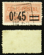 COLIS POSTAUX N° 37a 0,45F/3F Orange Variété Sans Point Oblit TB Cote 6€ - Usados