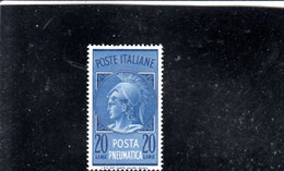 ITALIA  1966 - Sassone 21** - Minerva - Express/pneumatic Mail