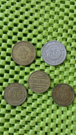 Token : 3 X D.E , Douwe Egberts  1 X Vrumona , Automatic Holland -  Foto's  For Condition. (Originalscan !!) - Firma's
