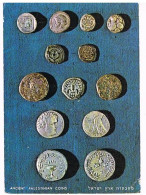 CARTE POSTALE ANCIENNES MONNAIES DE PALESTINE 1983 - Münzen (Abb.)