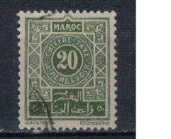 MAROC       N°  YVERT  TAXE 30 ( 9 ) OBLITERE    ( OB 11/ 09 ) - Timbres-taxe