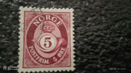 NORVEÇ-1920-40        5ÖRE     USED - Oblitérés