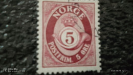 NORVEÇ-1920-40        5ÖRE     USED - Oblitérés