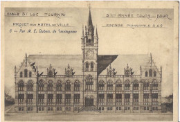 Ecole St Luc Tournai - E. Dubois De Taintegnies - Projet D'un Hôtel. De Ville - 1934 - Tournai