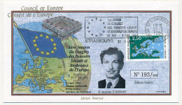 FRANCE - Env 2,50 Conseil Europe OMEC Strasbourg 1ere Session Congrès Des Pouvoirs Locaux... - Illus. A. Tchernoff - Cartas & Documentos