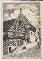 8622 BURGKUNSTADT, Rathaus, Künstler-Karte - Lichtenfels