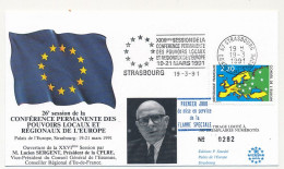 FRANCE - Env 2,30 Conseil Europe OMEC Strasbourg XXVIeme Session Pouvoirs Locaux ...- Illus Lucien Sergent - Brieven & Documenten