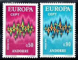 Andorra Fr 1972 Europa CEPT (**) Mi 238-39 - M€20,-; Y&T 217-18 - €40,- - 1972