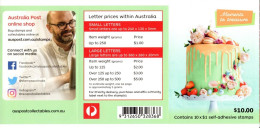 Australie Australia 4724 Carnet, Heureux événements, Gâteau, Patisserie, Gastronomie, Fraise, Rose - Mint Stamps