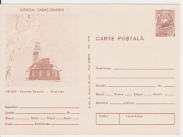 VALIUG THE CHURCH, ROMANIA POSTAL STATIONERY - Hôtellerie - Horeca