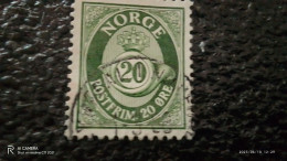 NORVEÇ-1920-40        20ÖRE     USED - Oblitérés