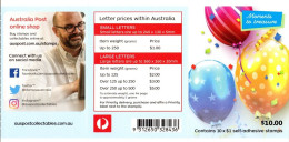 Australie Australia 4726 Carnet, Heureux événements, Ballons, Anniversaire - Mint Stamps