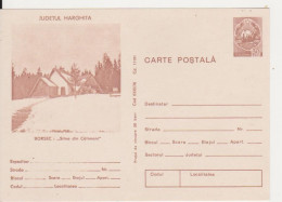 TOURISM BORSEC CALIMANI, ROMANIA POSTAL STATIONERY - Hostelería - Horesca