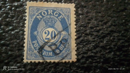 NORVEÇ-1920-40        20ÖRE     USED - Oblitérés