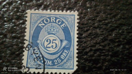 NORVEÇ-1920-40        25ÖRE     USED - Oblitérés