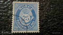 NORVEÇ-1920-40        25ÖRE     USED - Oblitérés