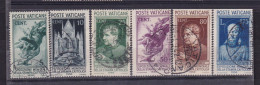 1936 Vatican Vaticano STAMPA CATTOLICA  CATHOLIC PRESS 6 Valori: 5c, 10c, 25c, 50c, 80c, 1.25L Usati Used - Used Stamps