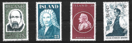 ISLANDE. N°458-61 Oblitérés De 1975. Personnages Célèbres. - Usados