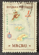 MAC5386U3 - Macau Geographic Map - 1 Avo Used Stamp - Macau - 1956 - Gebraucht