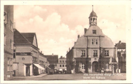 WOLGAST - Alte Herzogstadt In Pommern Markt Mit Rathaus Nachverwendet 17.8.1949 Gelaufen - Wolgast