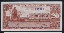 South Vietnam Viet Nam 20 Dong UNC REPLACEMENT Banknote Note 1962 - Pick # 06 - RARE - Viêt-Nam
