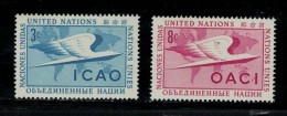 NATIONS UNIES - NEW YORK  _yvert N° 31/32  Aviation Civile - Unused Stamps
