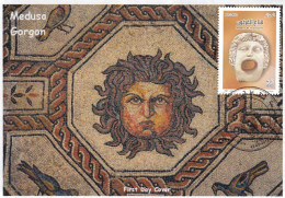 Algeria 1746 FDC Mask Of The Gorgon Medusa Greek Mythology Archeology - Mythologie