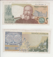 Repubblica: 2.000 Lire Galileo Galilei 08/10/1973 - 2000 Lire