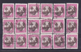 1933 Vaticano Vatican GIARDINI E MEDAGLIONI 80 Cent (x18) Usati USED - Used Stamps