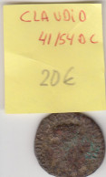 H0129 MONEDA ROMANA CLAUDIO 41-54 DC - Otros & Sin Clasificación