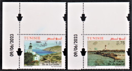 2023.Tunisie-emission N°8, - Les Iles De Tunisie -Ile De Kuriat & Ile De La Galite -  Série Compléte / Coin Daté / MNH** - Isole