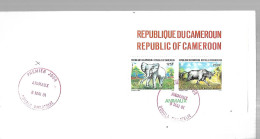 CAMEROUN FDC 08  MAI 1991 DOUALA Eléphant Et Buffalo - Cameroun (1960-...)