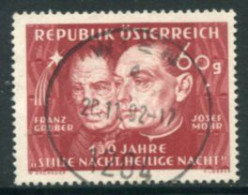 AUSTRIA 1948 Anniversary Of Silent Night Carol Used.  Michel 928 - Usati
