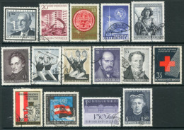 AUSTRIA 1965 Complete Commemoratives Except WIPA II And Stamp Day Used  Michel 1145-52, 1177, 1179-83, 1190-93, 1195-199 - Gebruikt