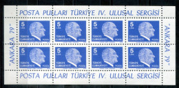 TÜRKEI - 2482 KB Mnh - Kemal Atatürk, Ankara 79 - TÜRKIYE / TURQUIE - Blocks & Sheetlets