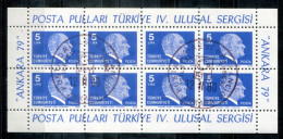 TÜRKEI - 2482 KB Canc. - Kemal Atatürk, Ankara 79 - TÜRKIYE / TURQUIE - Blocchi & Foglietti