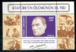 TÜRKEI - Block 27, Bl.27 Mnh - Kemal Atatürk - TÜRKIYE / TURQUIE - Blocchi & Foglietti