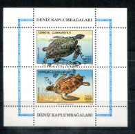 TÜRKEI - Block 28, Bl.28 Canc. - Schildkröten, Turtles, Tortues - TÜRKIYE / TURQUIE - Blokken & Velletjes