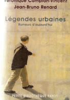 Véronique Campion-Vincent, Jean-Bruno Renard. Légendes Urbaines Rumeurs D'aujiourd'hui. - Sociologia