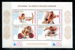 TÜRKEI - Block 31, Bl.31 Mnh - Bogenschießen, Ringen, Gewichthaben, Hürden, Archery, Wrestling - TÜRKIYE / TURQUIE - Blocks & Kleinbögen