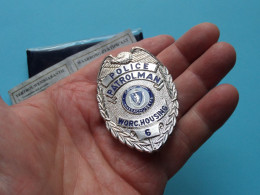POLICE PATROLMAN ( Comm Of Massachusetts ) WORC. HOUSING - 6 ( GOLDINA G 2344 ) See / Voir SCANS ! - Polizei