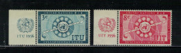 NATIONS UNIES - NEW YORK  _yvert N° 40 / 41 Télécommunications - Unused Stamps