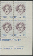 Italy:Unused Corner Stamps Scientist Albert Einstein, 1979, MNH - Albert Einstein