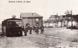 Environs D'Arlon  St Leger  Le Tram Animée Voyagé En 1910 - Saint-Leger